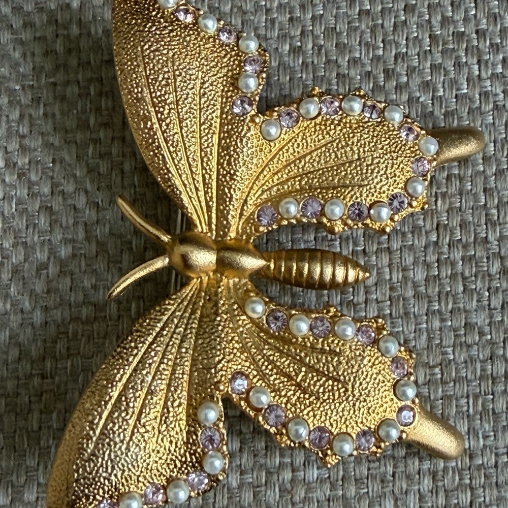 Vintage Butler Butterfly Brooch